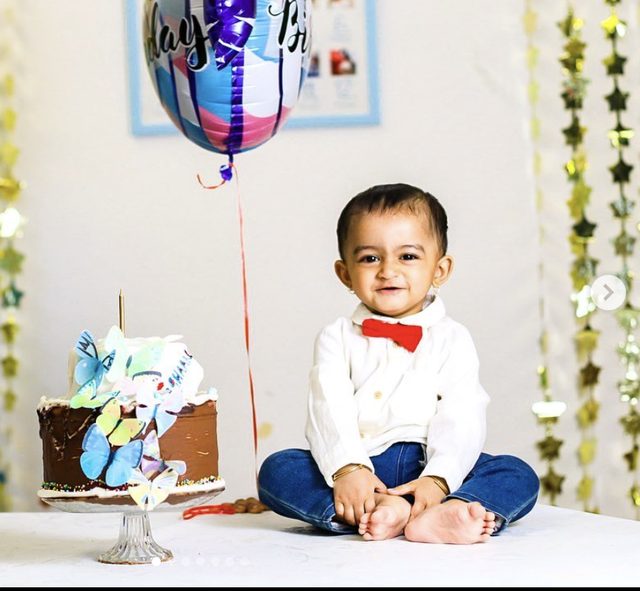 1st birthday portrait